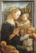 Fra Filippo Lippi Madonna and Child with Two Angels oil painting on canvas